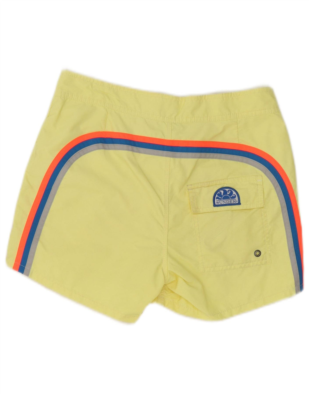 Pantaloncini da bagno da uomo Sundek piccoli in nylon giallo