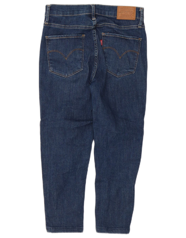 Levi's Womens 720 High Rise Capri Skinny Jeans W26 L20 Navy Blue Cotton