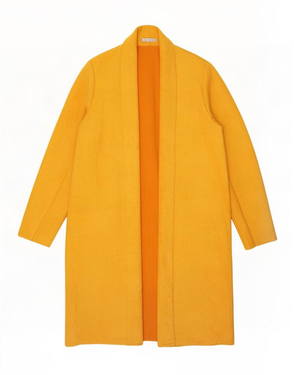 Soprabito aperto da donna Zara UK 18 XL poliestere giallo