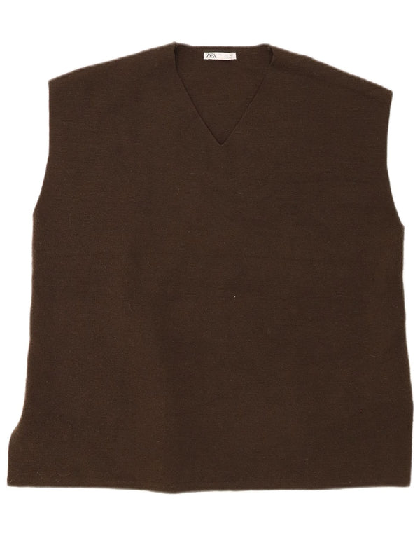 Canotta canotta da donna Zara UK 16 grande verde poliestere