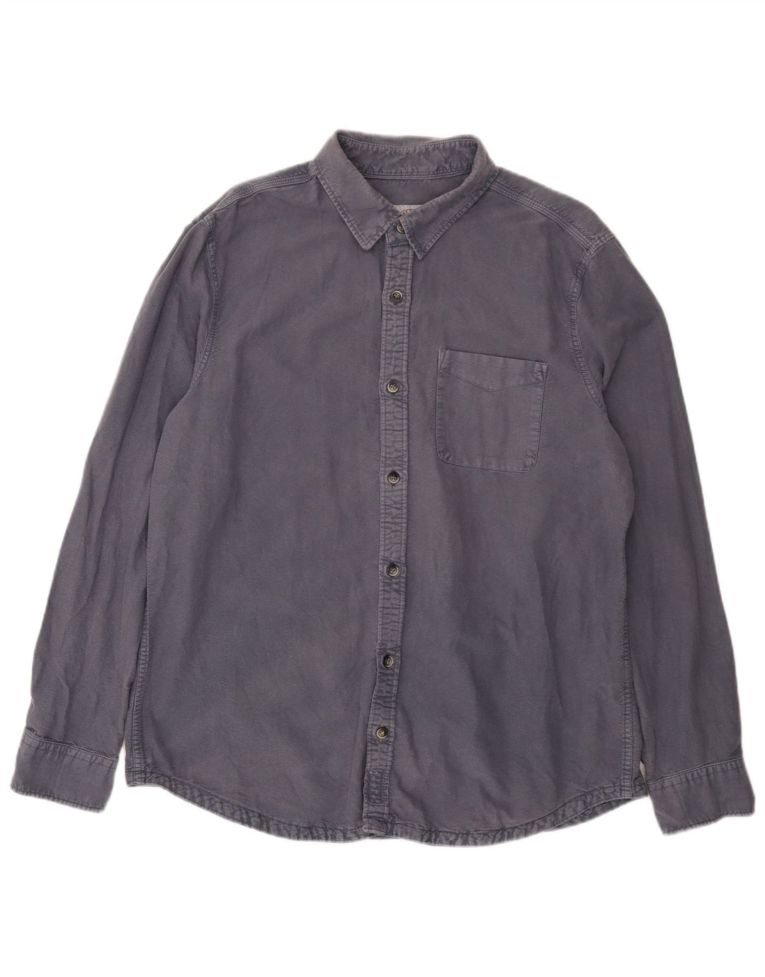 Camicia da uomo Fat Face XL in cotone blu navy