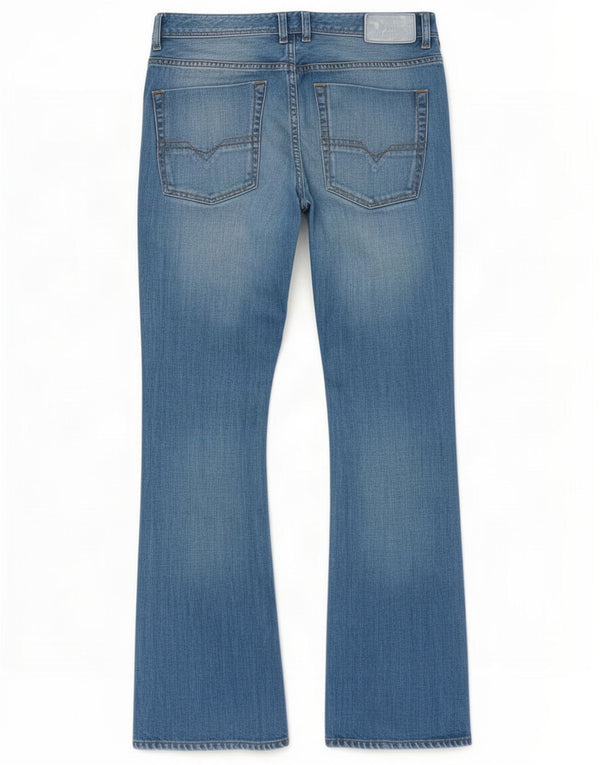 Jeans bootcut da uomo Diesel Zatiny vestibilità regolare W33 L30 cotone blu