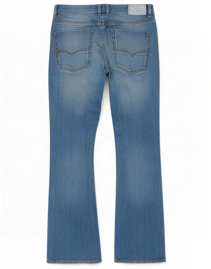 Jeans bootcut da uomo Diesel Zatiny vestibilità regolare W33 L30 cotone blu