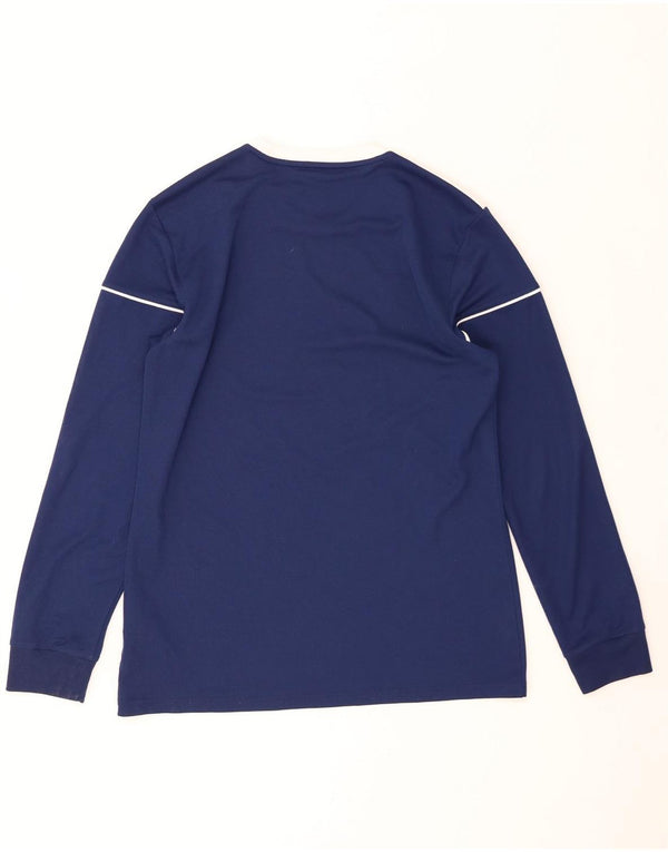 Top ADIDAS Aeroready da uomo a maniche lunghe in poliestere blu navy medio