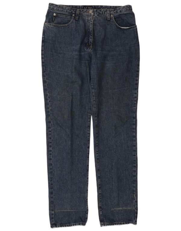 Jeans dritti da uomo ARMANI W33 L34 cotone blu