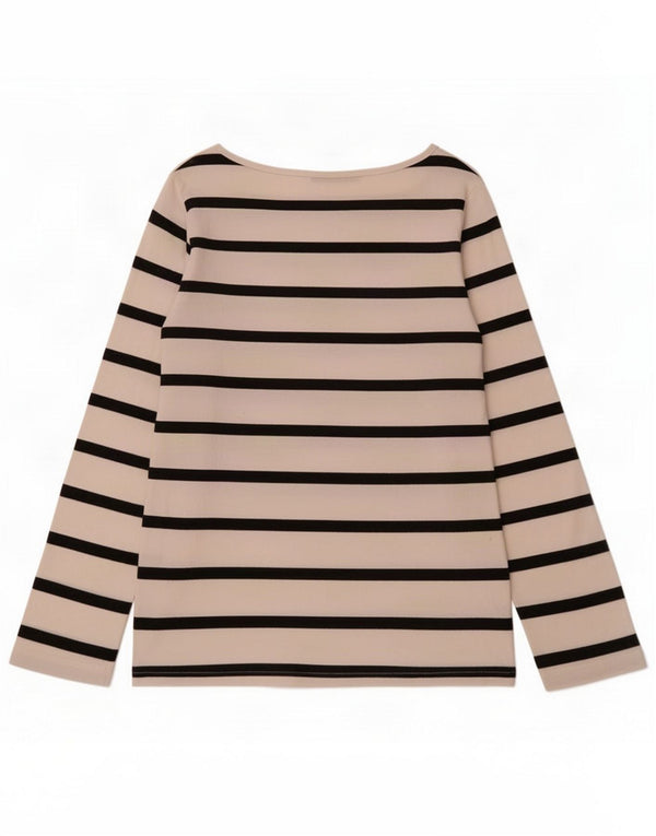Max & Co. Womens Top 3/4 Sleeve UK 14 Large White Striped