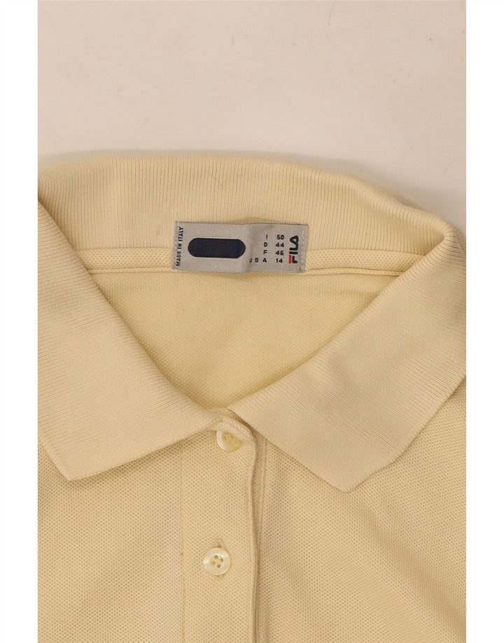 Polo corta da donna FILA IT 50 XL Gialla