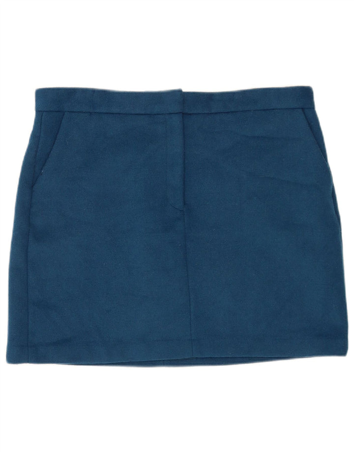 Minigonna da donna Marks & Spencer UK 18 XL W36 poliestere blu