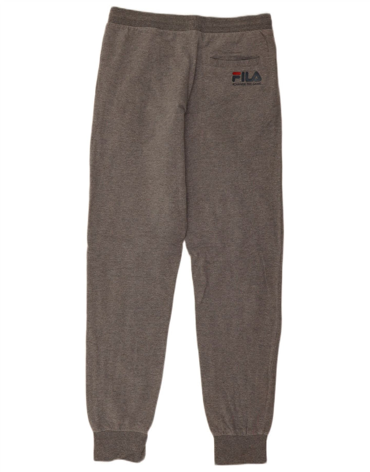 Pantaloni da tuta con grafica da uomo Fila Joggers in cotone grigio medio