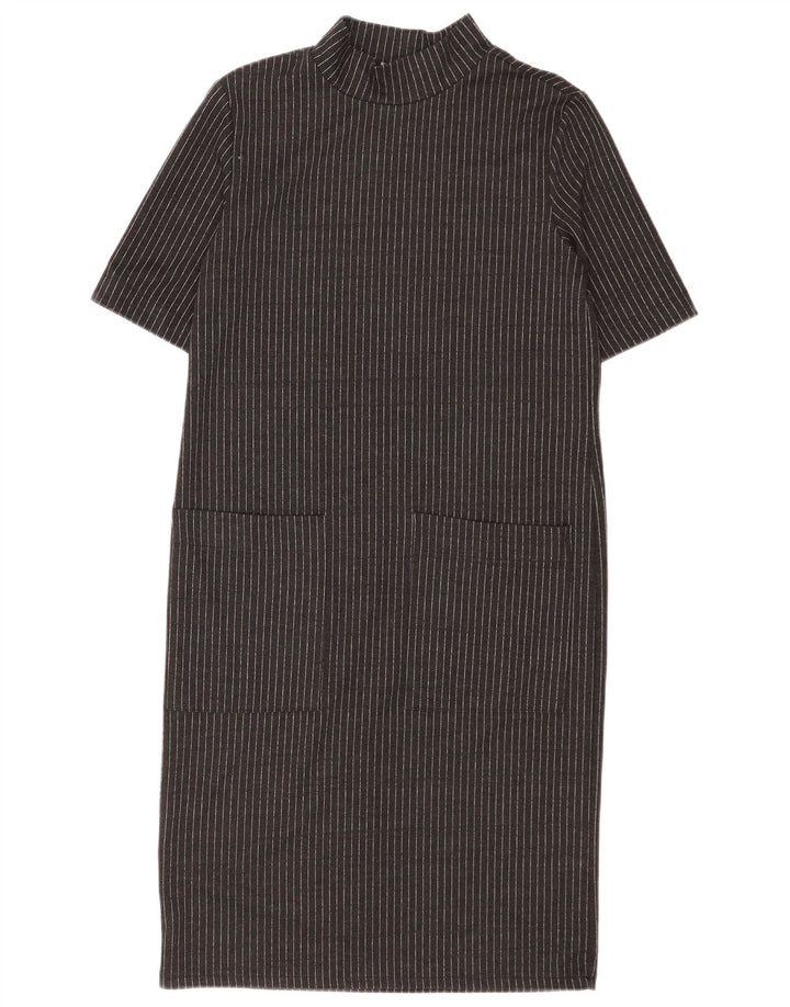 Abito a trapezio da donna Zara UK 10 piccolo gessato nero