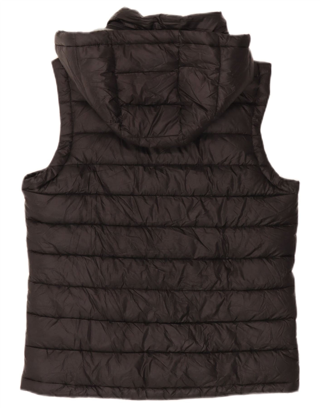 Gilet imbottito con cappuccio da uomo Champion UK 36 piccolo poliestere nero