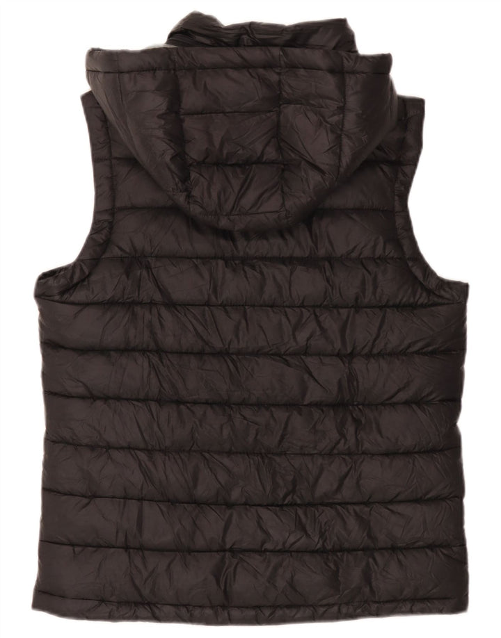Gilet imbottito con cappuccio da uomo Champion UK 36 piccolo poliestere nero