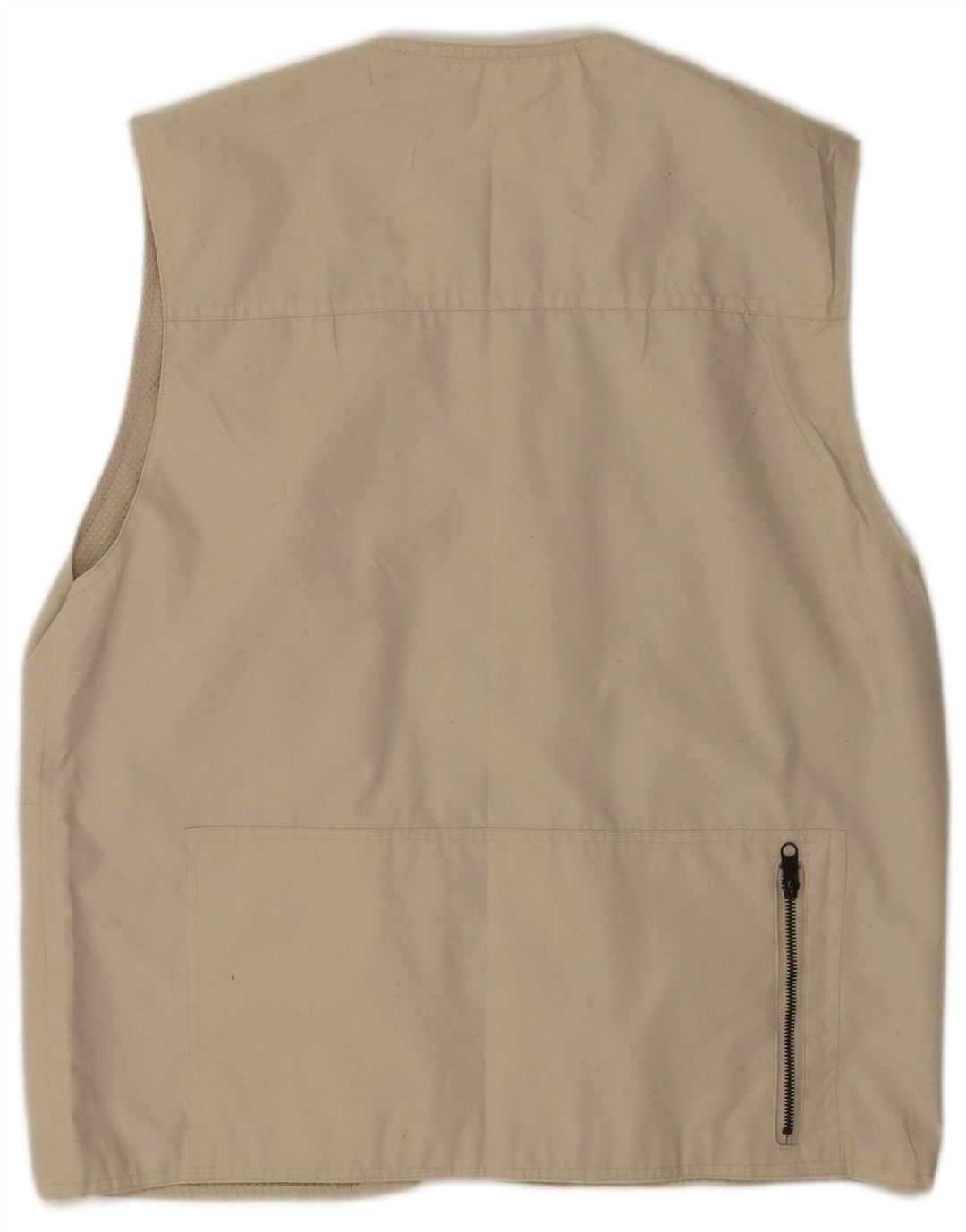 Gilet pratico da uomo vintage UK 40 grande beige