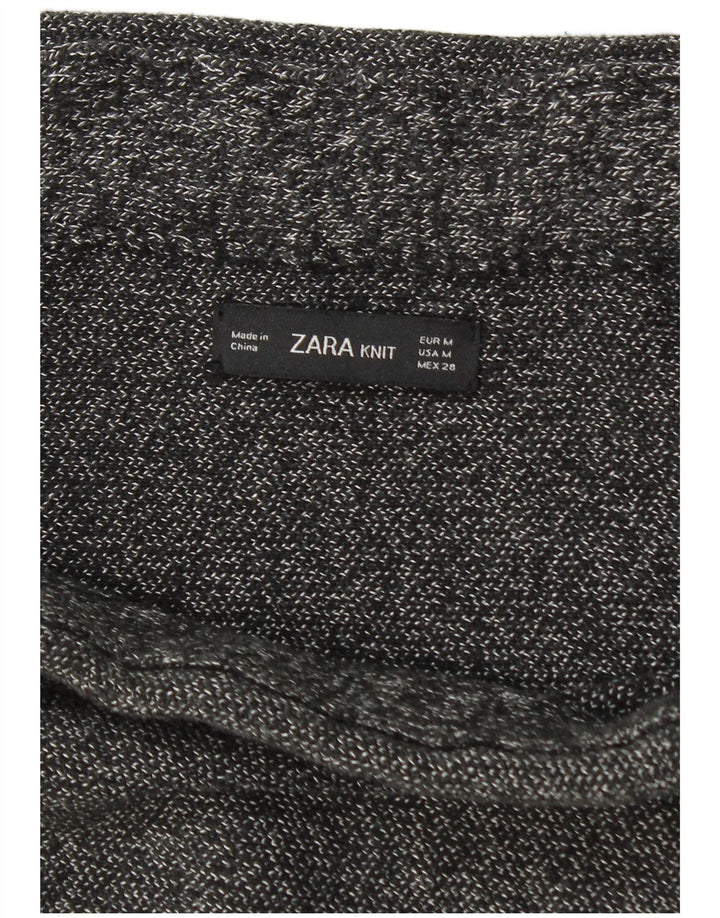 Gonna a tubino lavorata a maglia Zara da donna media W28 grigia screziata