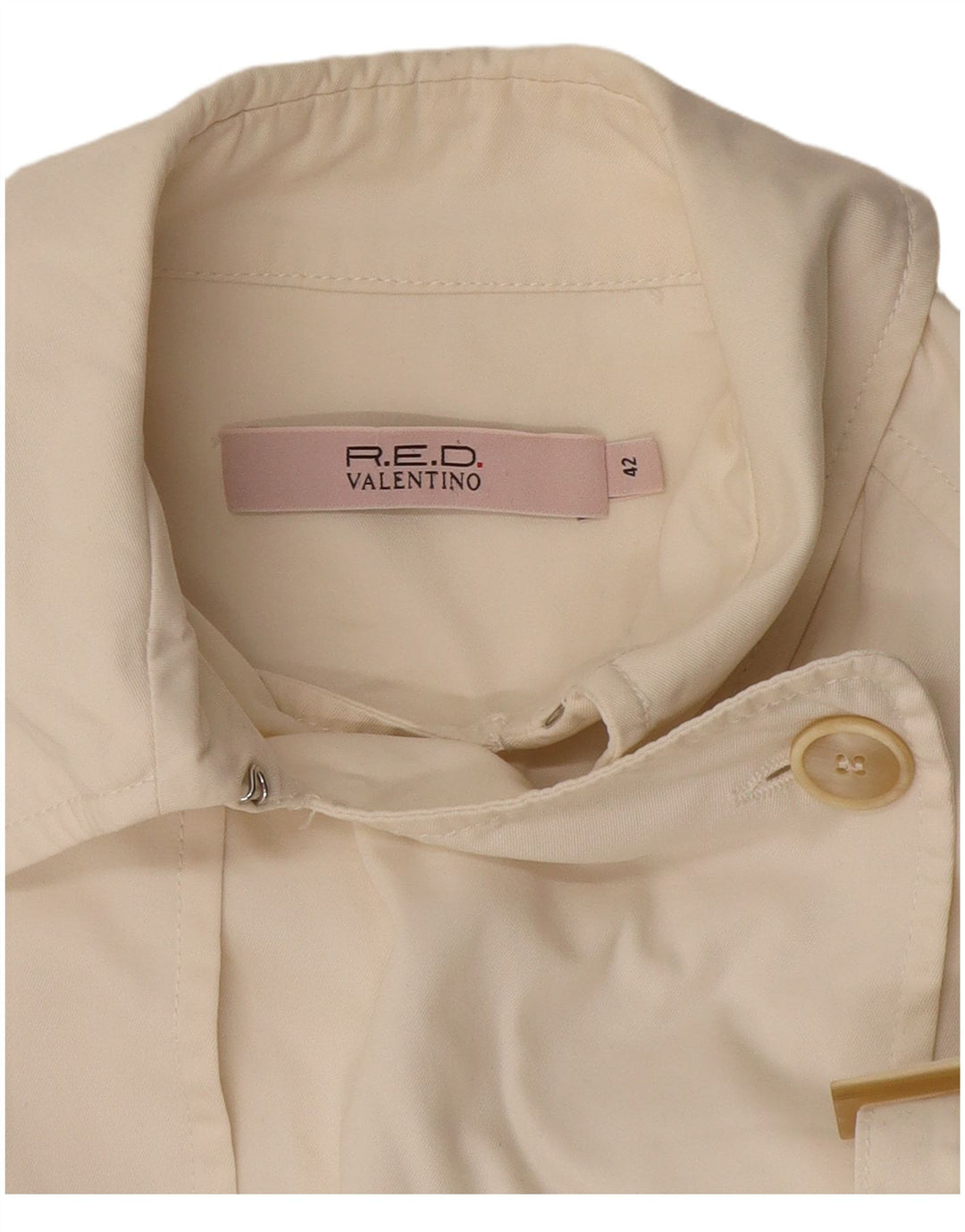 Giacca militare corta da donna Red Valentino IT 42 media bianco sporco