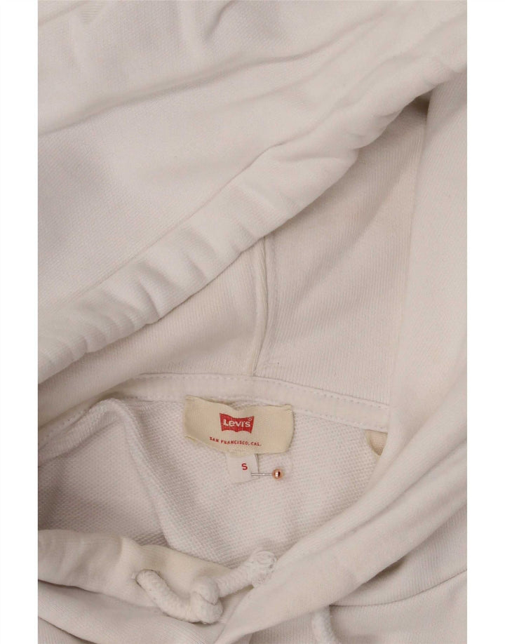 Maglione con cappuccio grafico da uomo Levi's piccolo in cotone bianco