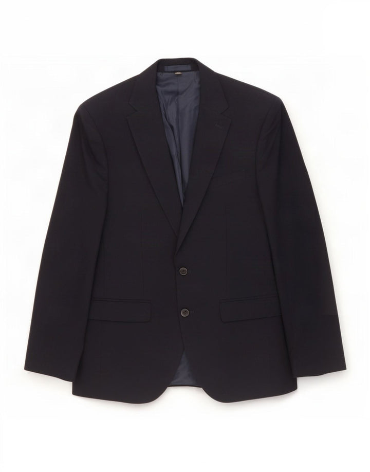 Giacca blazer a 2 bottoni da uomo Marks & Spencer UK 38 medio blu navy