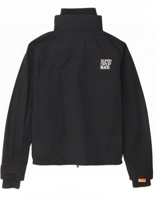 Giacca antipioggia da donna Superdry UK 14 media nera