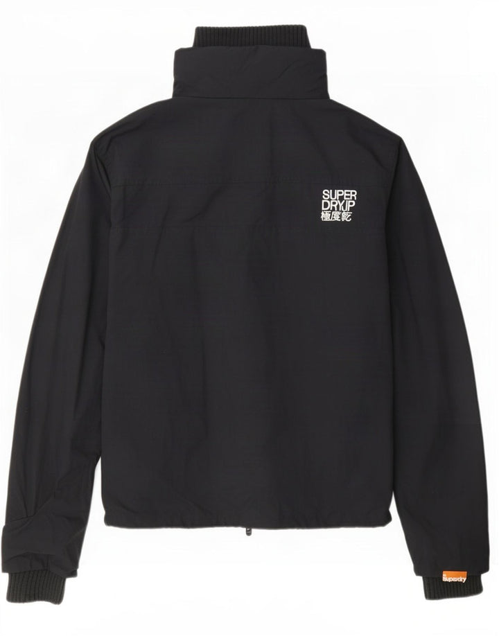 Giacca antipioggia da donna Superdry UK 14 media nera
