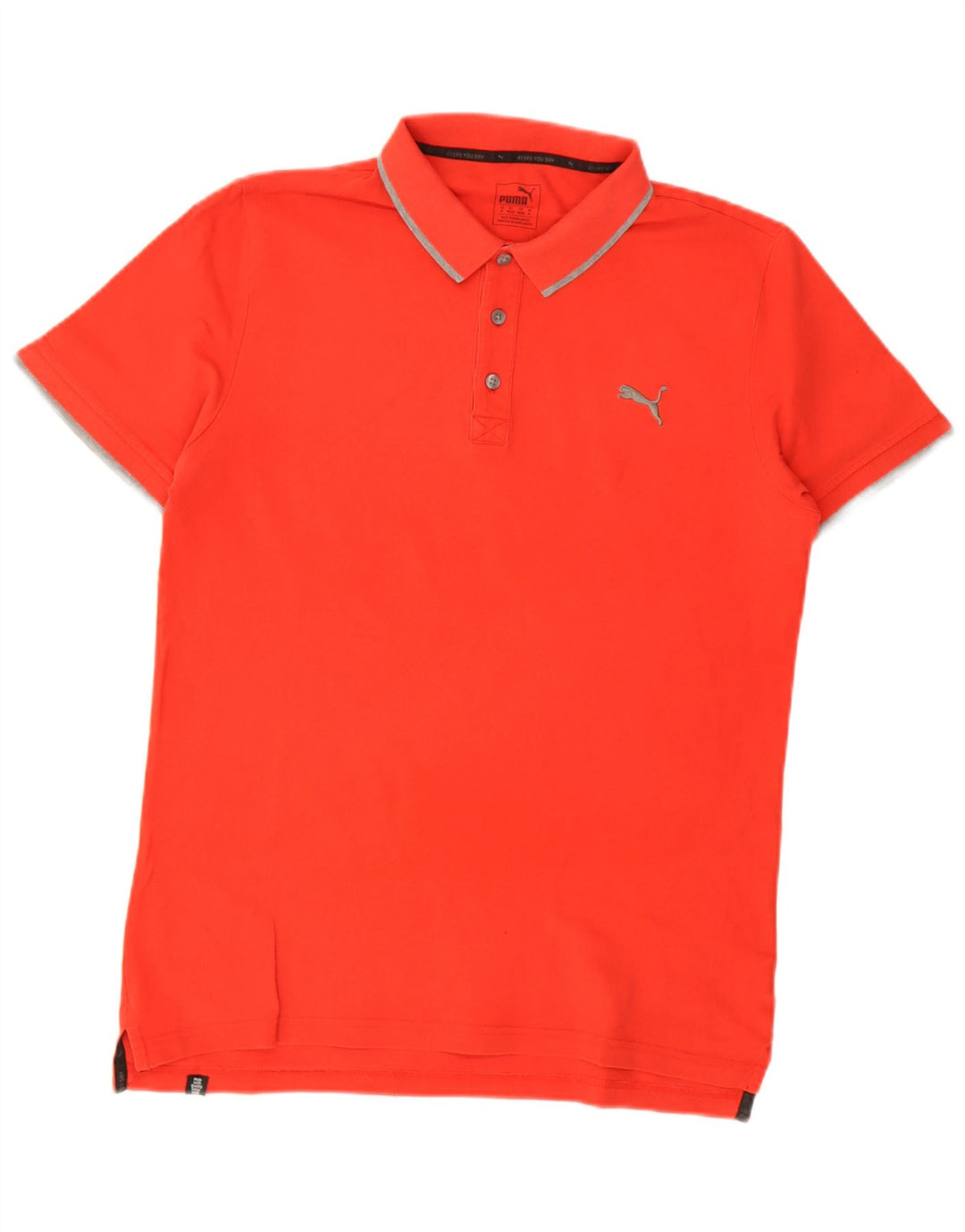 Polo Puma da uomo di colore rosso medio