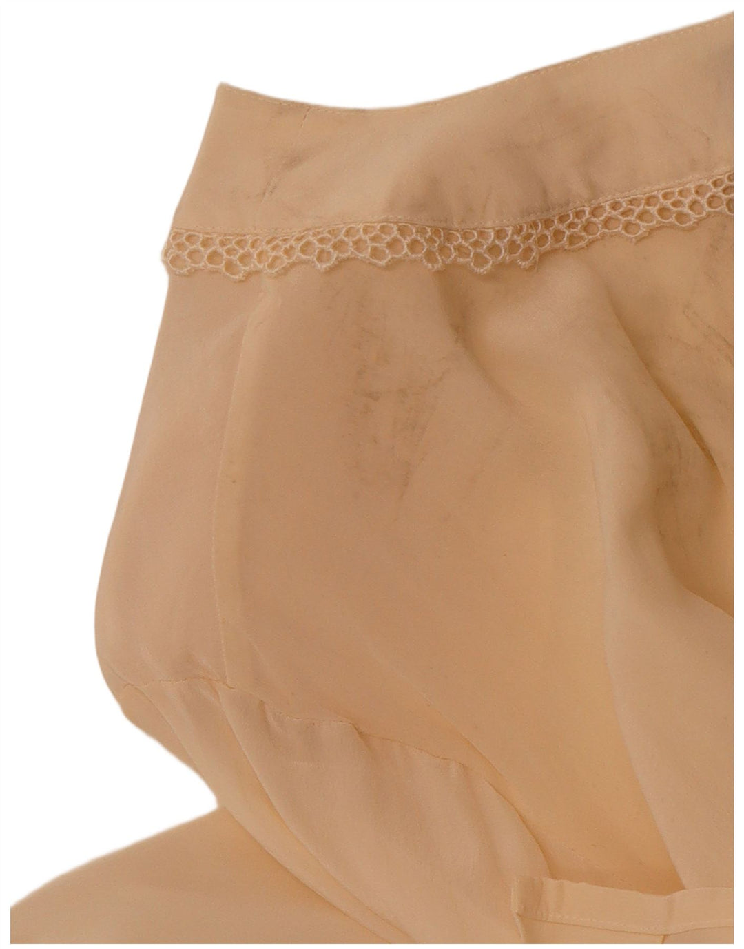 Camicetta da donna trasparente VINTAGE UK 14 Seta beige media