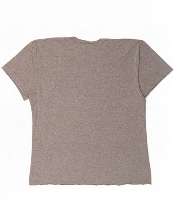 T-shirt grafica da uomo con vestibilità classica Vans 2XL in cotone chiazzato grigio
