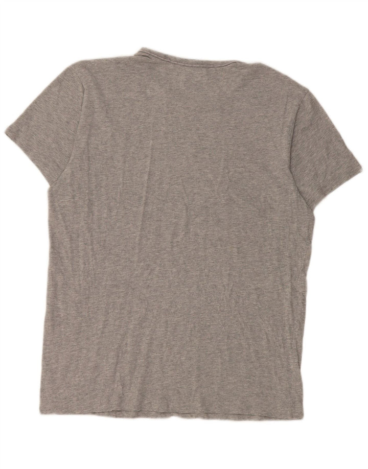 T-shirt da uomo Calvin Klein Top in cotone chiazzato grigio medio