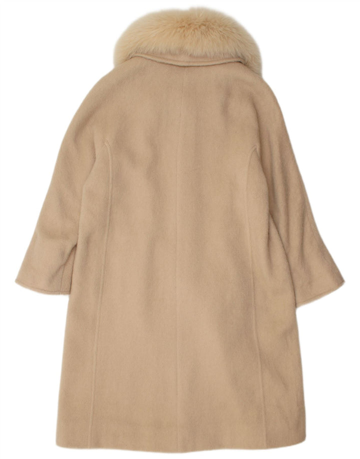Soprabito vintage da donna UK 14 Cashmere beige medio