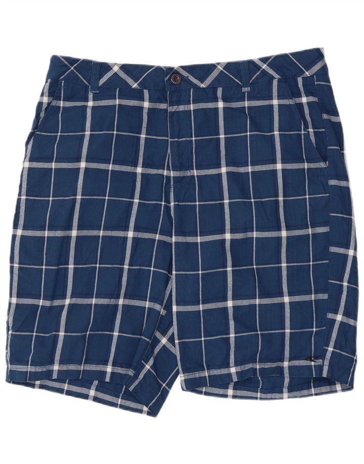 Pantaloncini chino da uomo O'Neill W38 XL poliestere a quadri blu