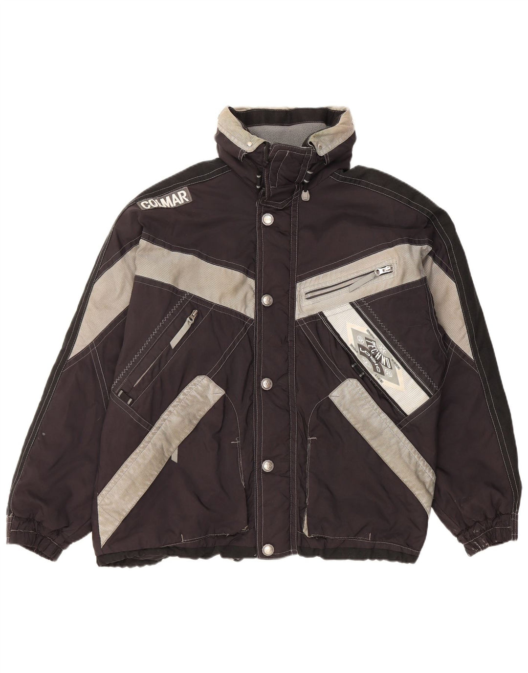 Giacca da sci con cappuccio da uomo Colmar IT 50 Medium Black Colourblock