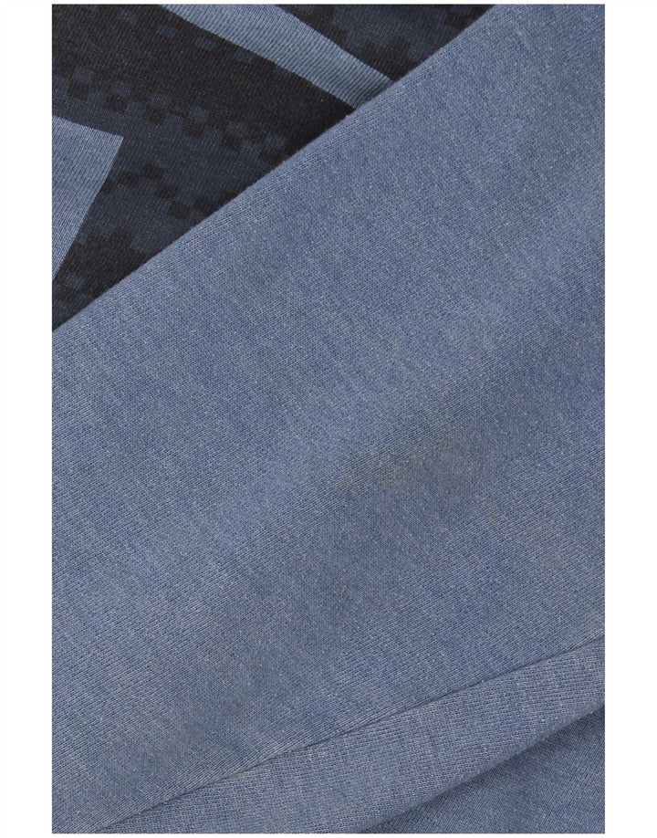 Felpa con cappuccio grafica da uomo Helly Hansen grande cotone blu