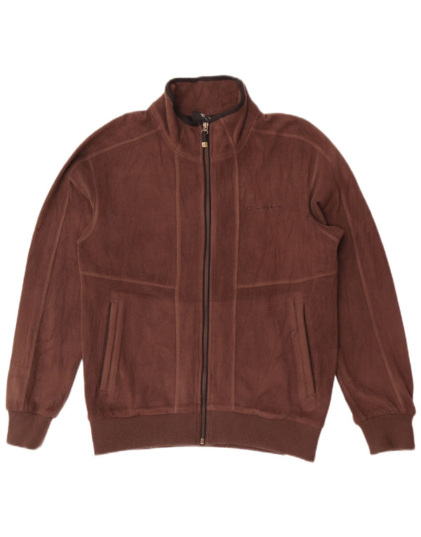 Giacca in pile da uomo Champion UK 38 Sport in poliestere marrone medio