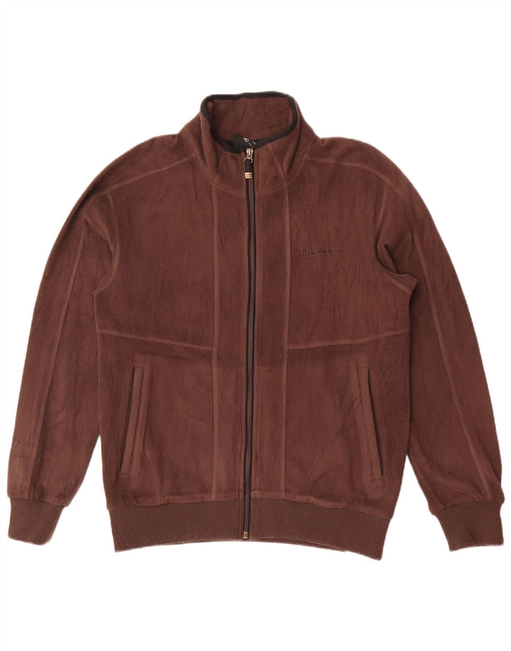 Giacca in pile da uomo Champion UK 38 Sport in poliestere marrone medio
