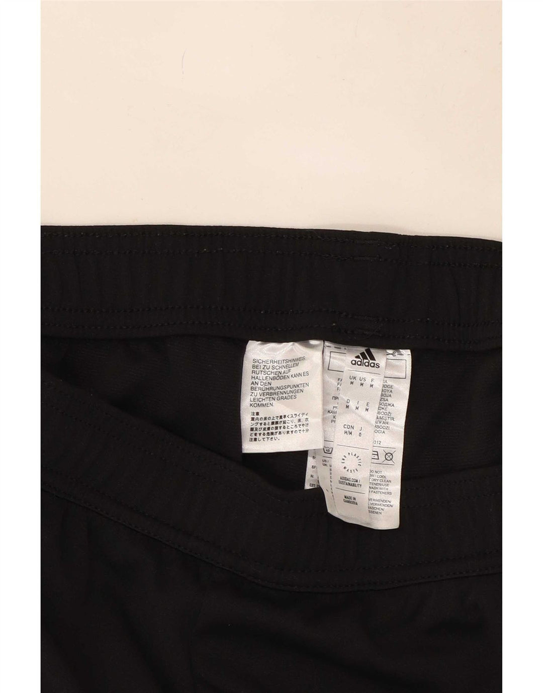 Pantaloni da tuta Adidas Aeroready da uomo in poliestere color block medio nero