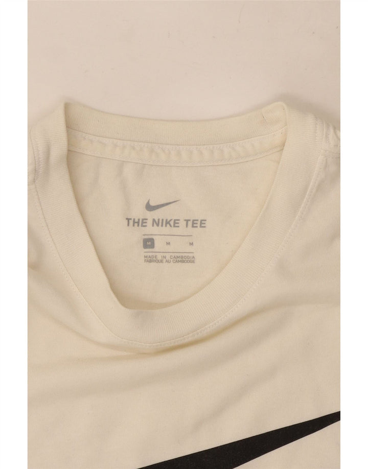T-shirt grafica da uomo Nike Top in cotone bianco medio