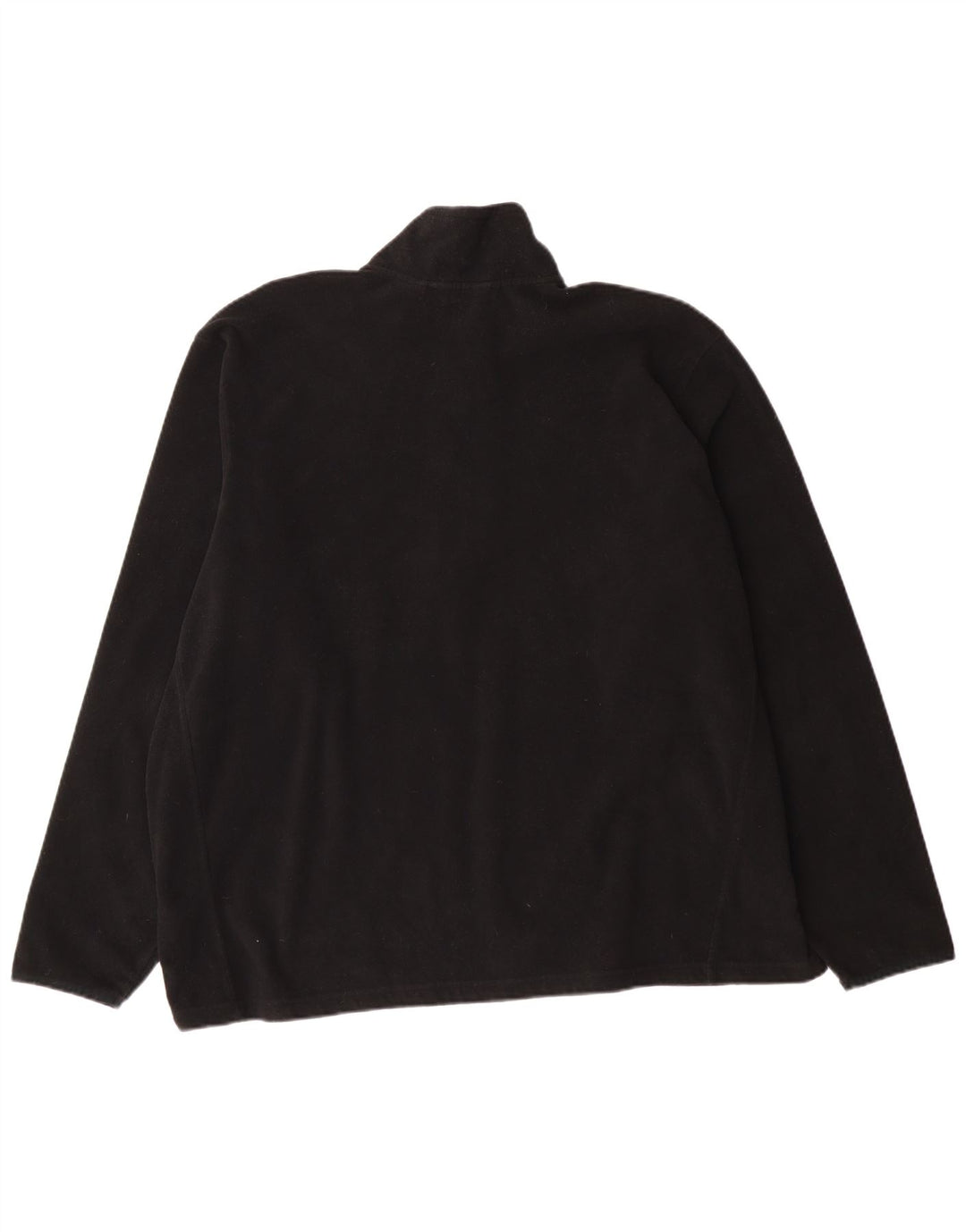 Maglione in pile da uomo con zip e collo Eddie Bauer 2XL poliestere nero