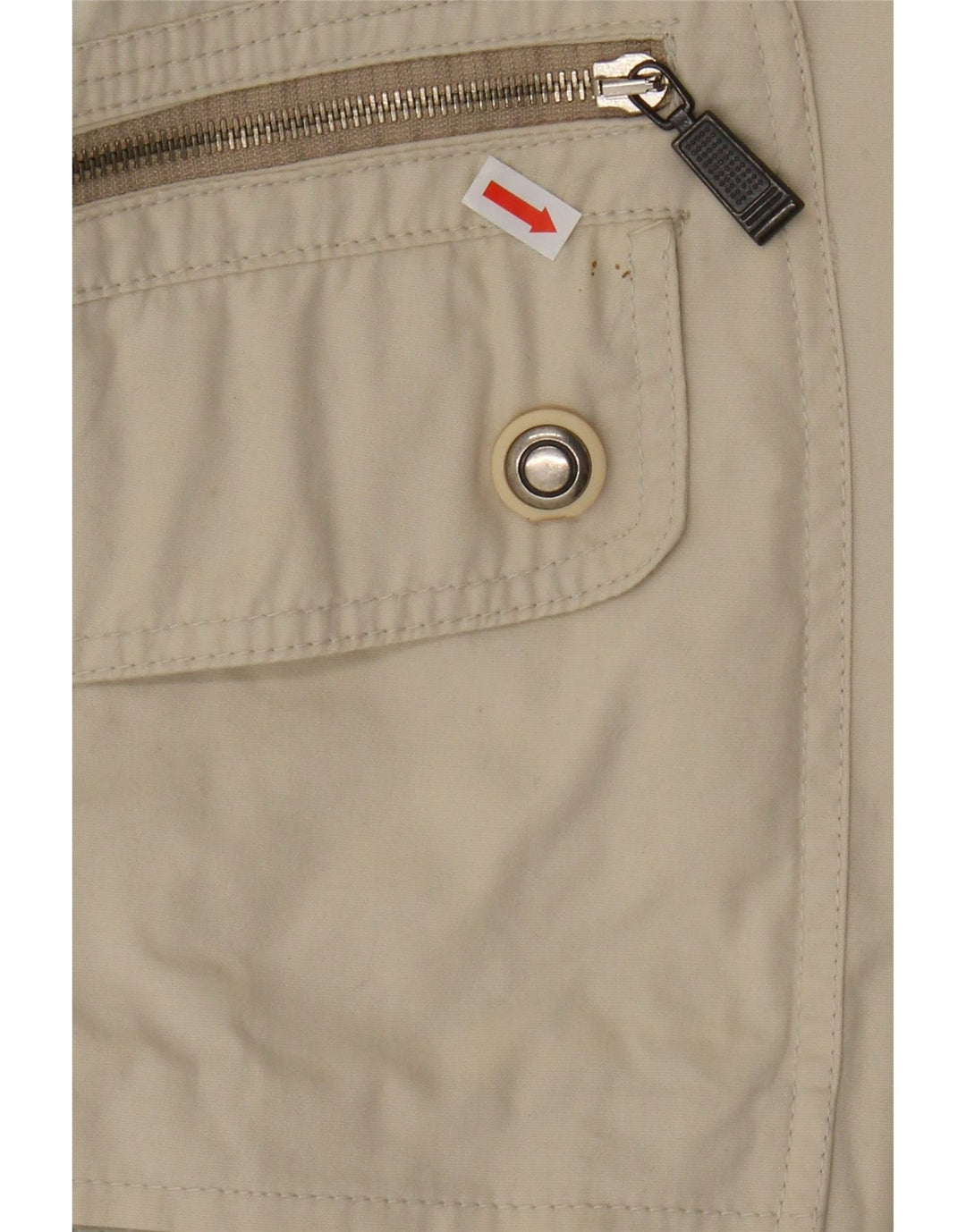 WAMPUM Mens Utility Jacket UK 40 Large Beige Nylon Vintage Wampum and Second-Hand Wampum from Messina Hembry 