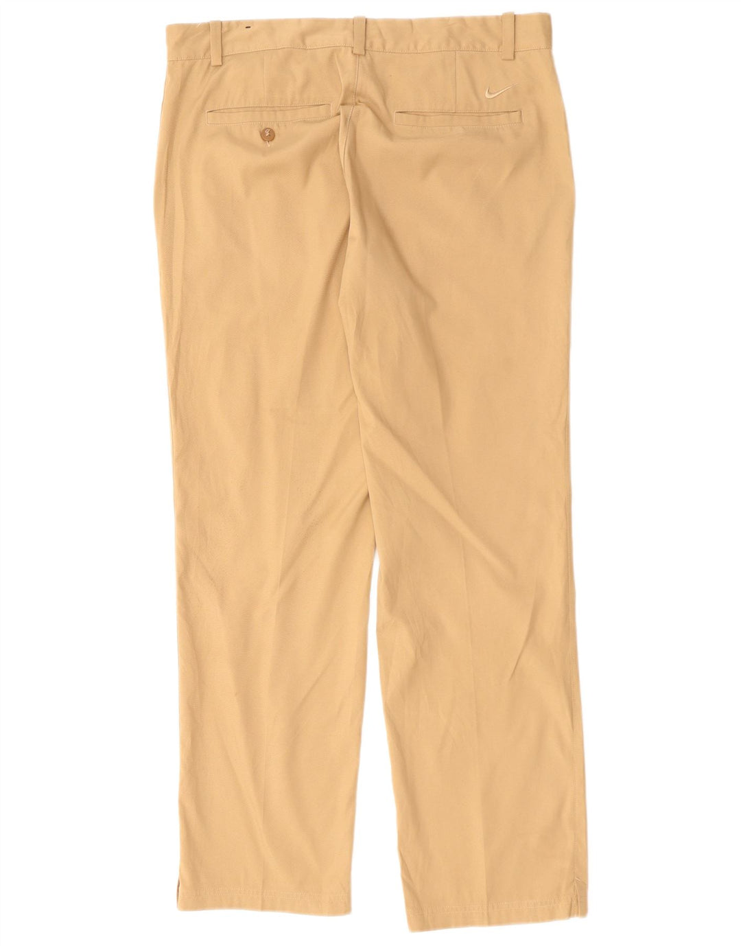 Pantaloni chino dritti NIKE Dri Fit da uomo W32 L30 poliestere beige