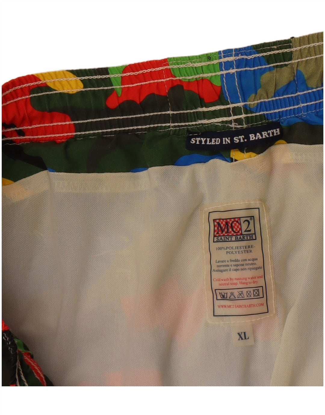 Pantaloncini da bagno uomo MC2 SAINT BARTH XL multicolore mimetico