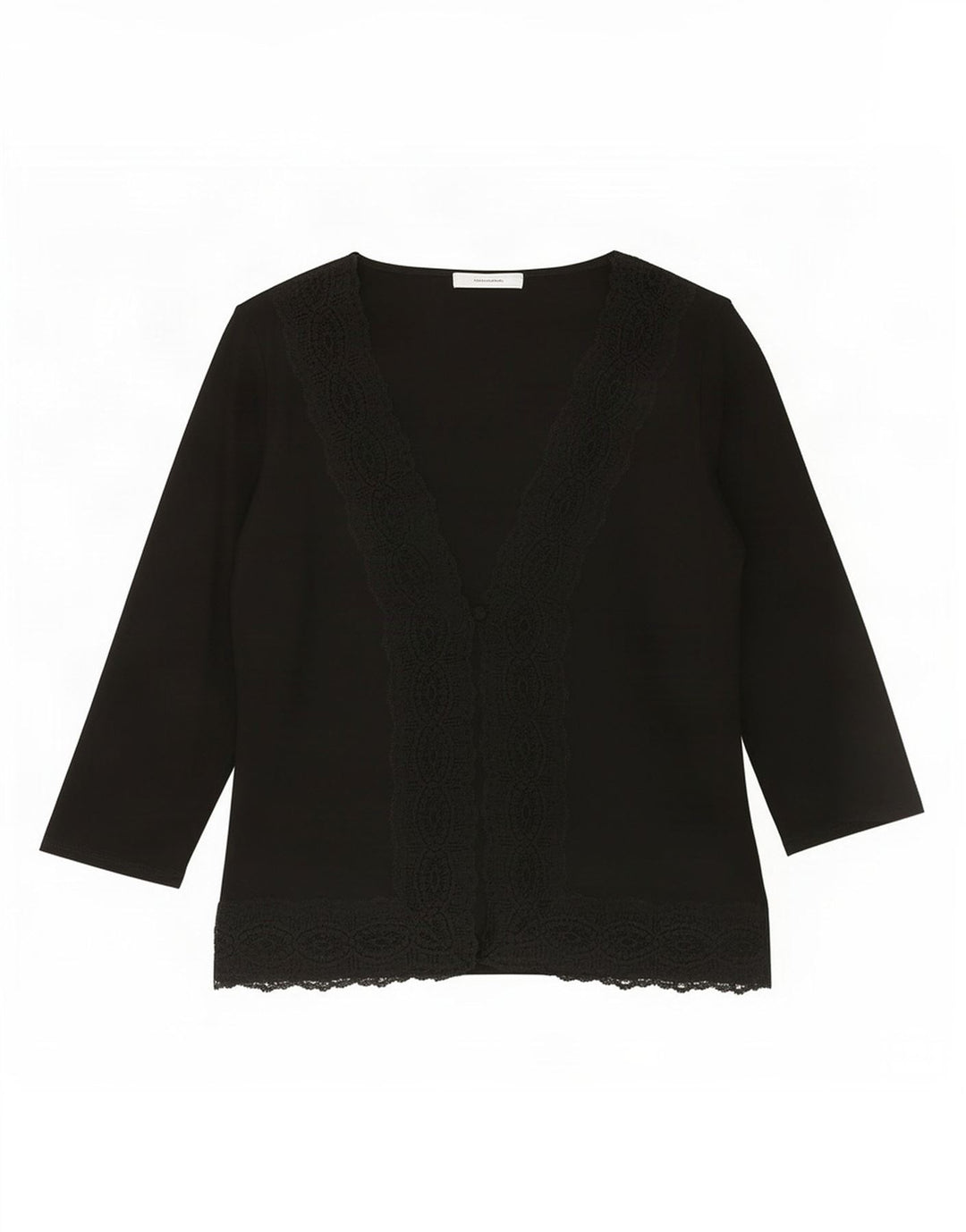 Camicetta camicia a maniche 3/4 da donna Marks & Spencer UK 14 viscosa nera media