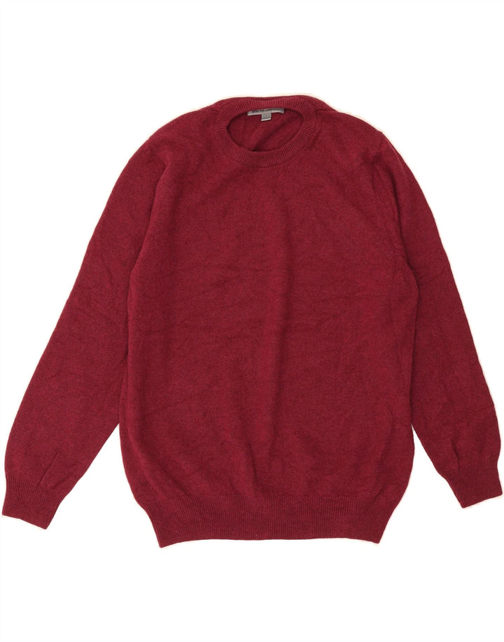 MARKS & SPENCER Womens Crew Neck Jumper Sweater UK 16 Large Maroon Vintage Marks & Spencer and Second-Hand Marks & Spencer from Messina Hembry 