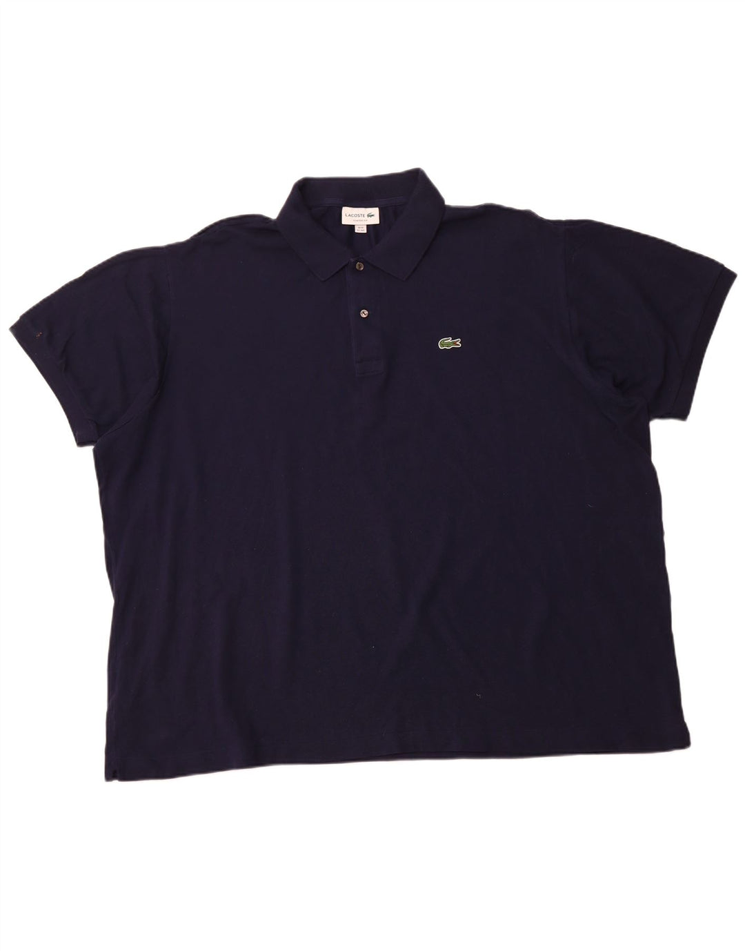 Polo LACOSTE da uomo vestibilità classica taglia 10 5XL cotone blu navy