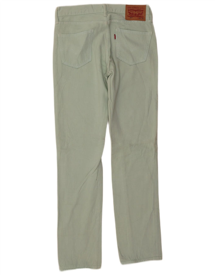 Levi's Uomo 511 Pantaloni Casual Slim W30 L32 Cotone Verde