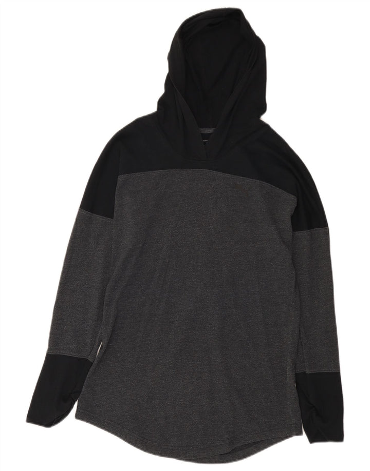 Maglia a maniche lunghe con cappuccio da donna PUMA UK 10 Small Grey Colourblock