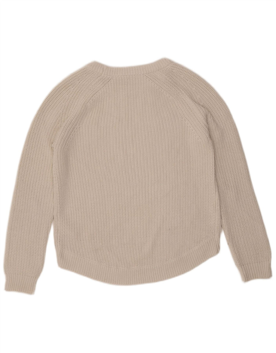 GUESS Maglione oversize da donna con scollo a barca UK 6 Piccolo cotone bianco