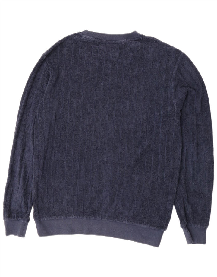 MC2 SAINT BARTH Maglione in Pile da Uomo Medio Blu Navy in Cotone