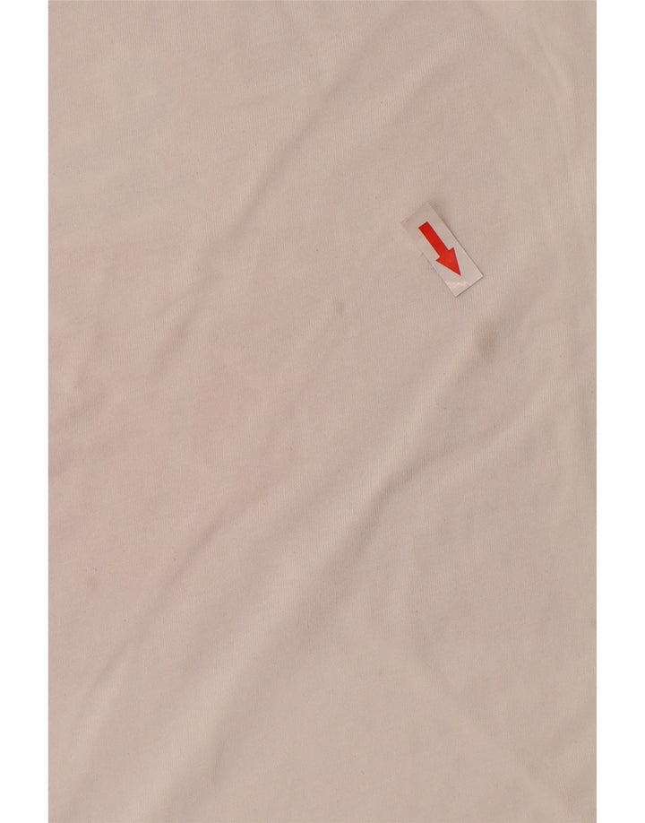 T-shirt grafica da donna LEVI'S Top UK 12 cotone bianco medio