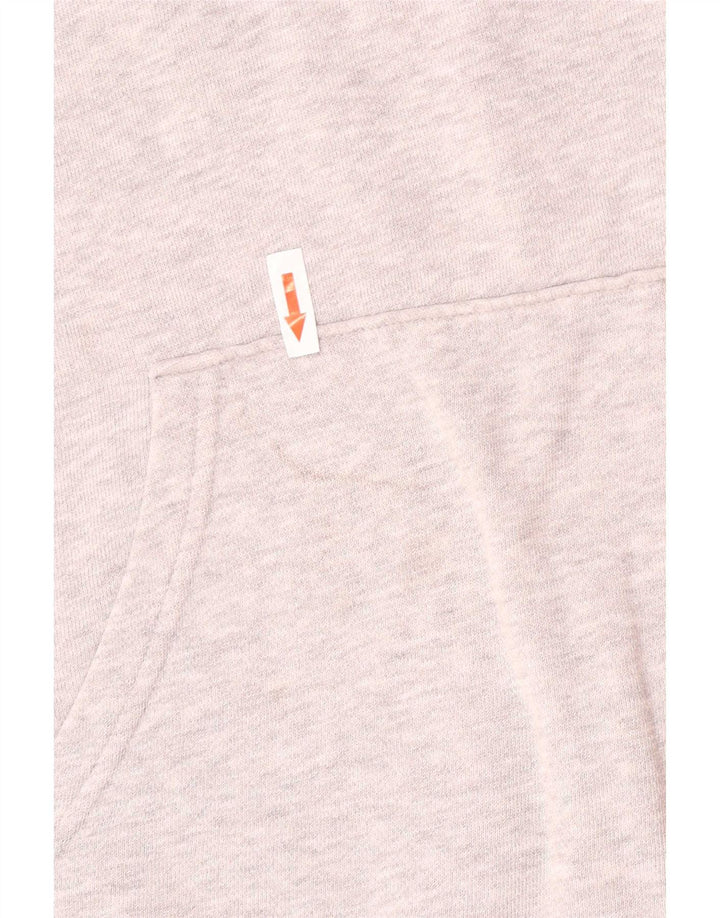 Maglione con cappuccio grafico da uomo New Balance in cotone grigio medio