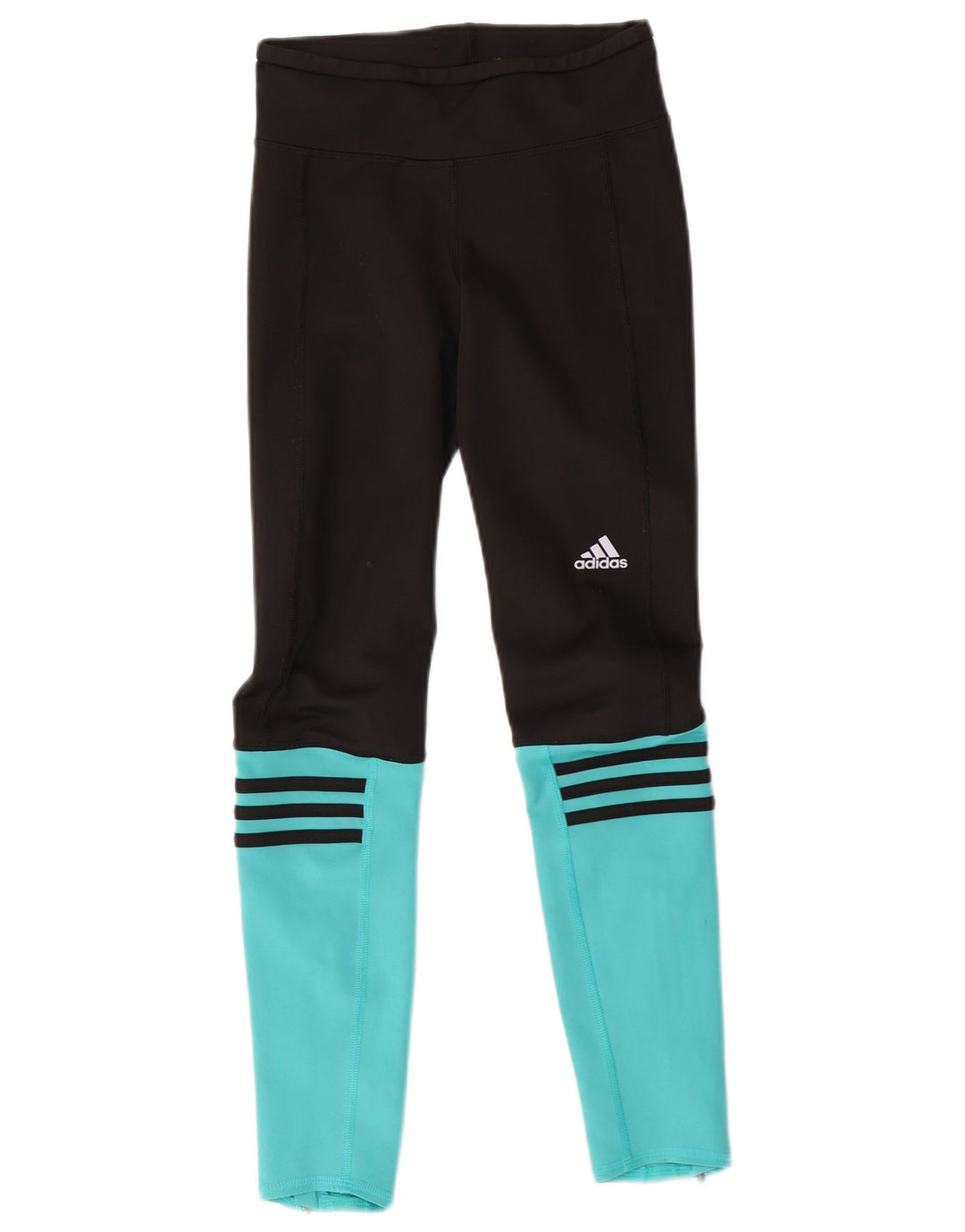 Leggings ADIDAS Climalite da donna UK 0/2 2XS Poliestere color block nero