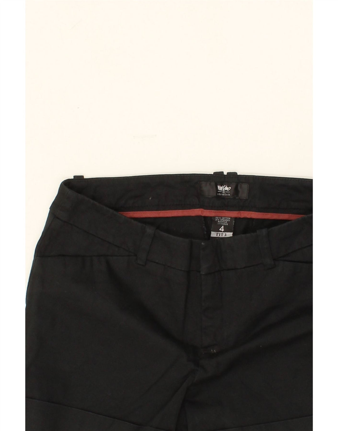 MOSSIMO Womens Stretch Casual Shorts US 4 Small W27 Black Cotton Vintage Mossimo and Second-Hand Mossimo from Messina Hembry 